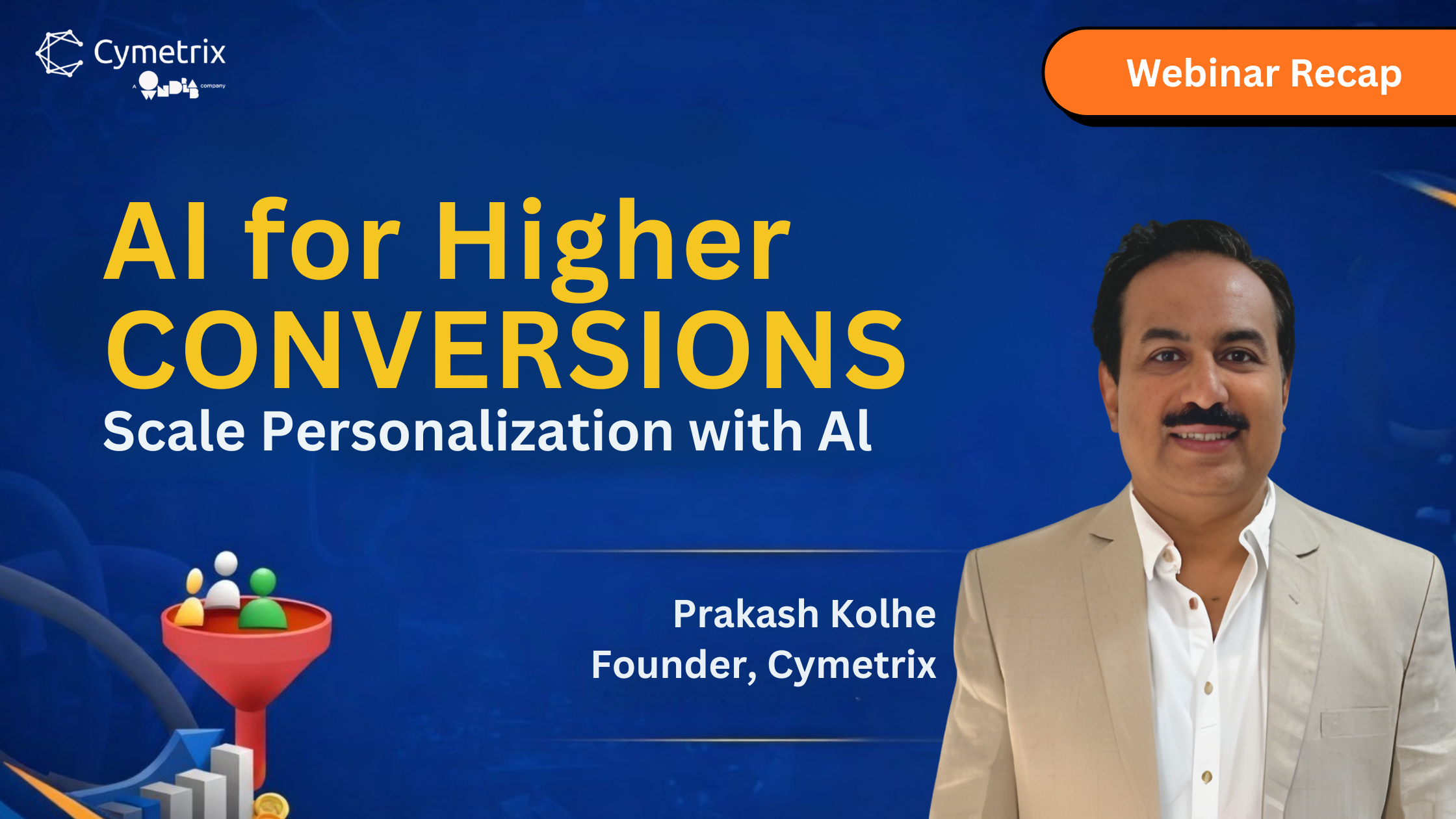 Prakash Kolhe, Founder of Cymetrix, walks through how AI is transforming digital marketing across every stage of the funnel. From personalisation at scale and predictive analytics to real-world architecture using Salesforce, this is the full transcript of the webinar.